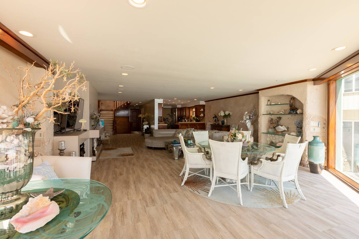 Dining area with ocean views
